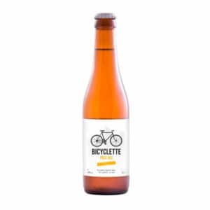 Bicyclette, bière blonde, rafraîchissante et légère