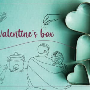 De Valentijnsdag Box van Little Green Box. Belgische, biologische en bijna afvalvrije maaltijdbox.